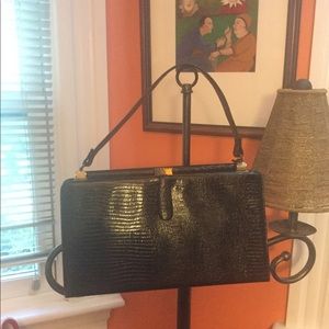Vintage faux croc Handbag